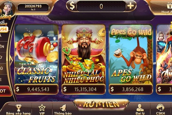 Màn hình trò chơi Slot trên ứng dụng jj88.com